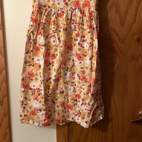 CARTERS UEC Girls size 7 fall floral maxi dress orange white print smocked top - Picture 11 of 11